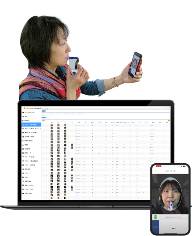 FaceIndex for ALC2 システム画面